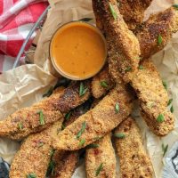 Cajun chicken tenders with the Cajun BBQ dry rub