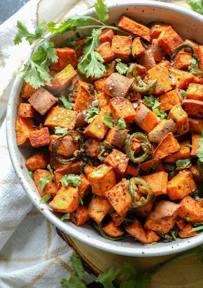 Spicy and Smoky Cumin Roasted Sweet Potatoes
