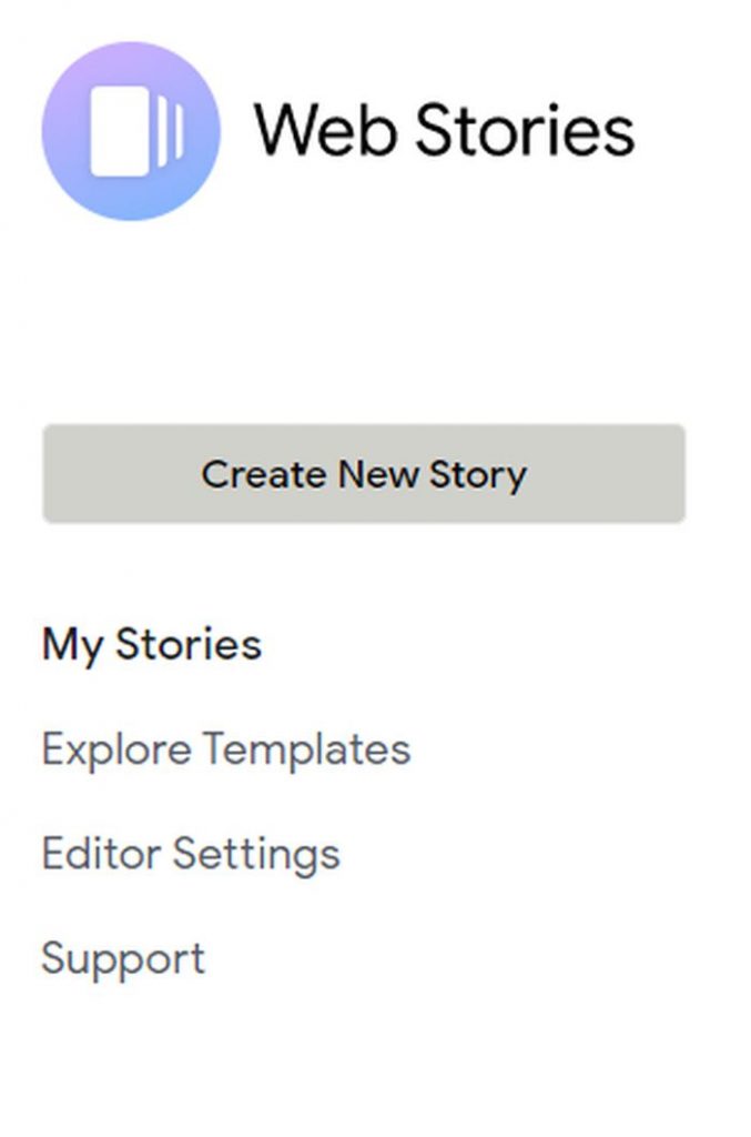 Create new web story