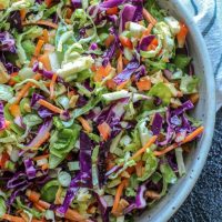 Easy Brussel Sprout Fish Taco Slaw Recipe