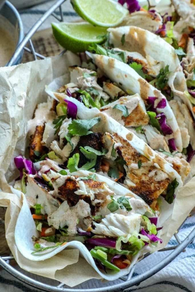 Low carb Blackened Mahi Mahi Fish Taco