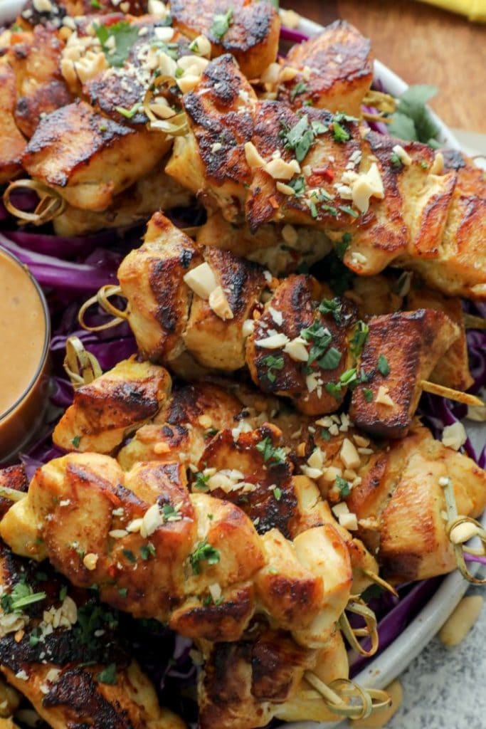 Easy One Pan Thai Inspired Satay Chicken