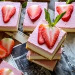 Easy Keto Strawberry Cheesecake Bars