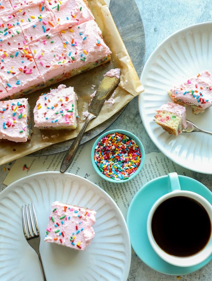 keto funfetti cookies on plate with sprinkles