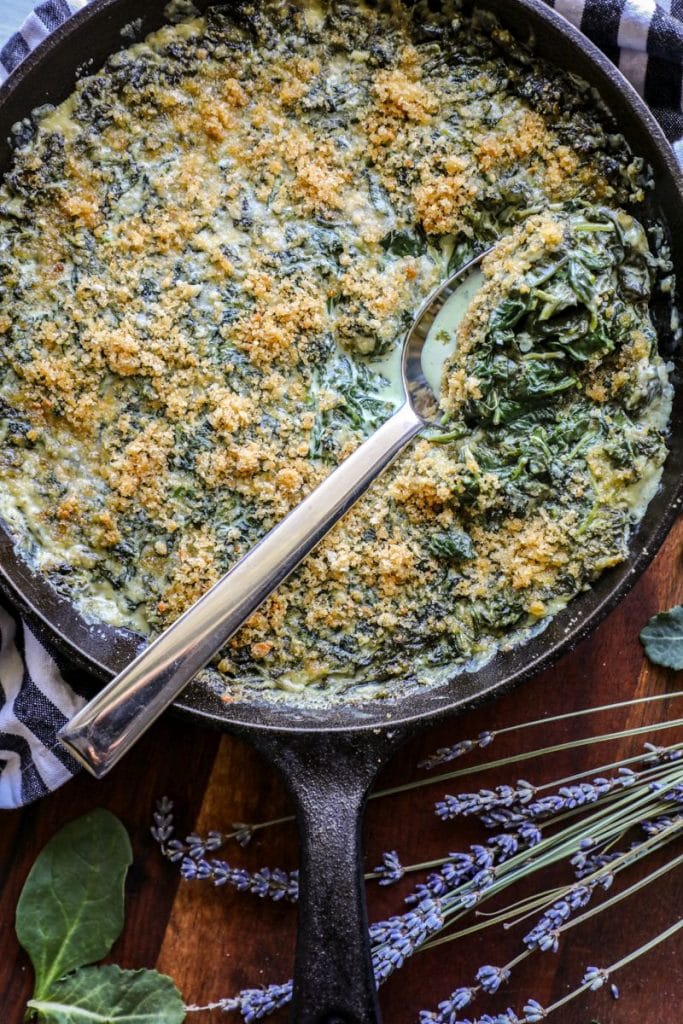 Keto Creamed Spinach with Boursin Cheese