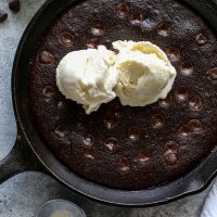 Fudgy Keto Skillet Brownies