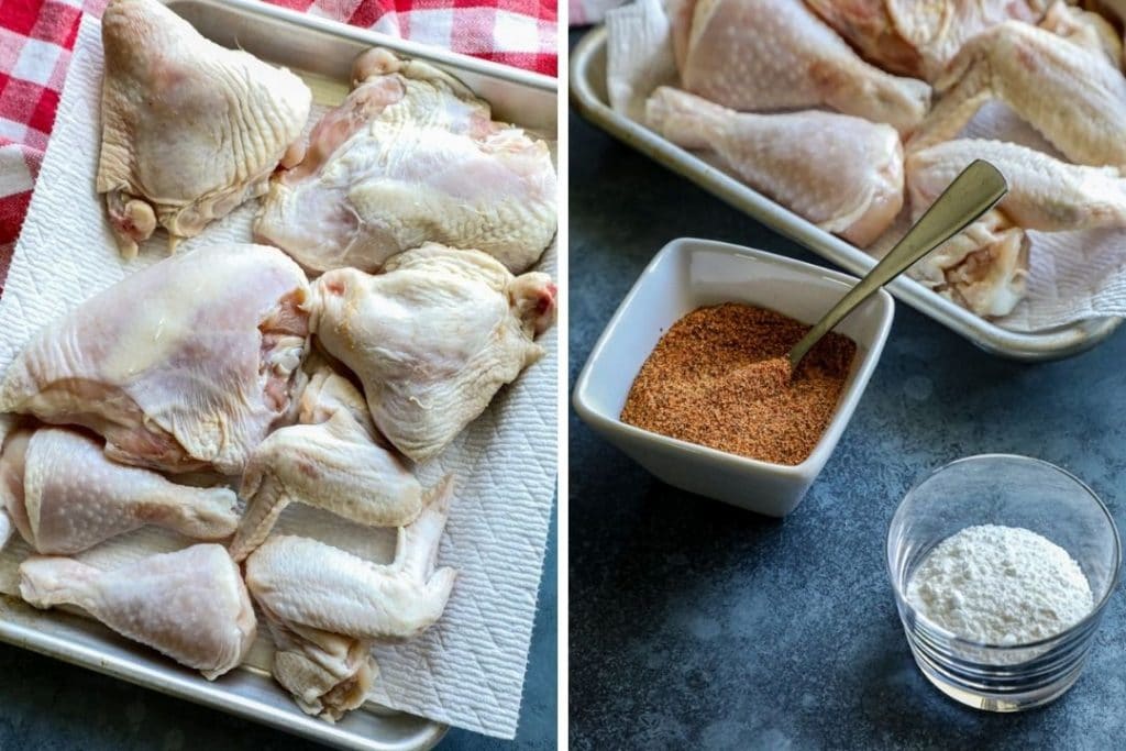 Prepping your baked bbq chicken