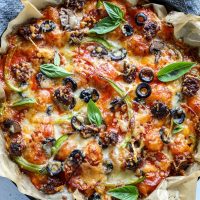 Cauliflower Gnocchi Skillet Pizza