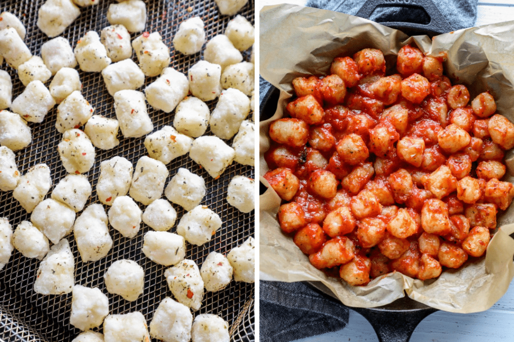 par cooking your cauliflower gnocchi