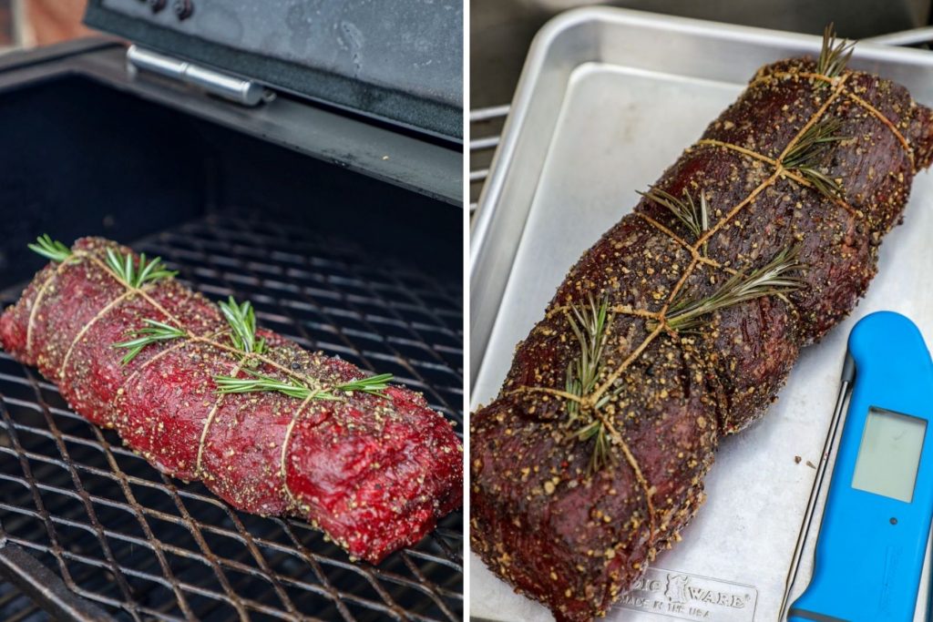 Pellet grilled beef tenderloin