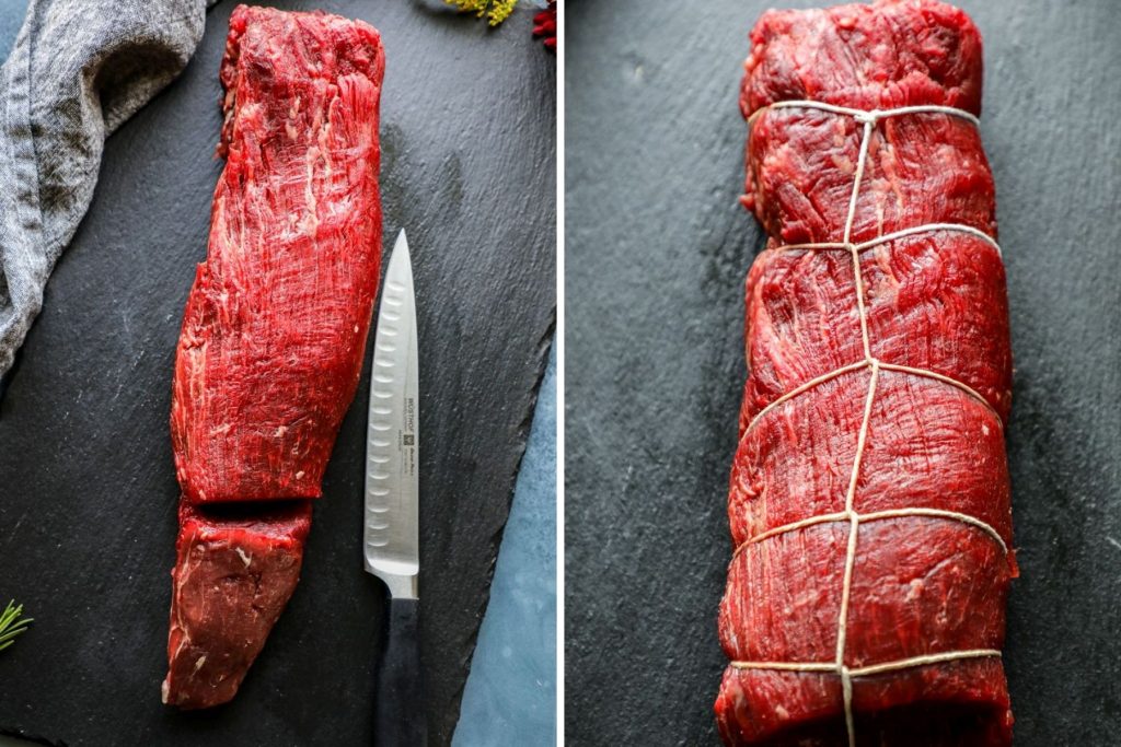 Prepping your beef tenderloin with butchers twine