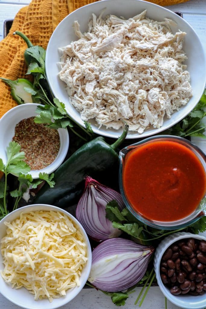 Smoked Chicken Enchilada ingredients