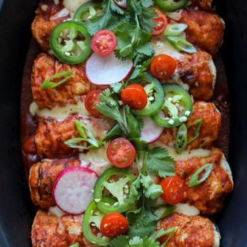 Smoked Chicken Enchiladas