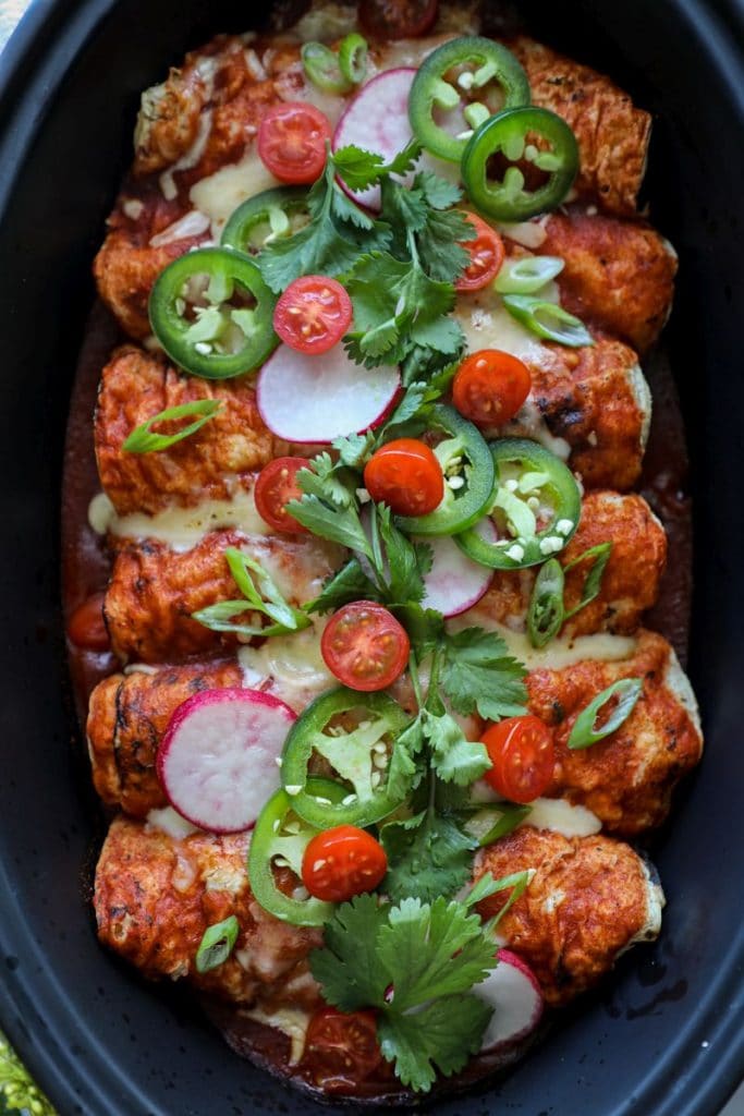 Smoked Chicken Enchiladas