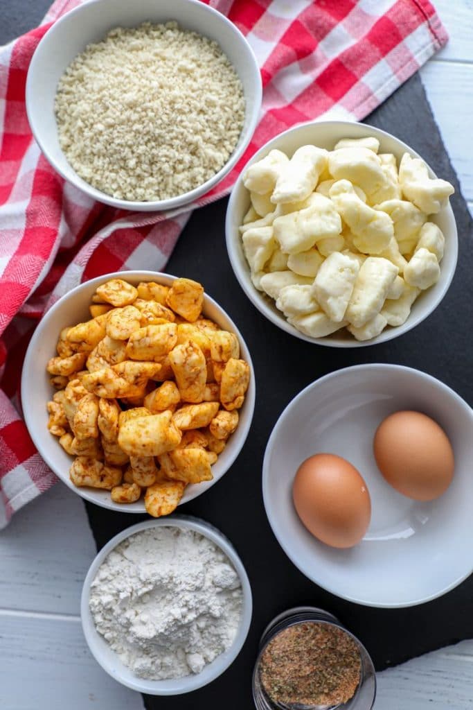 Air Fryer Cheese Curd ingredients