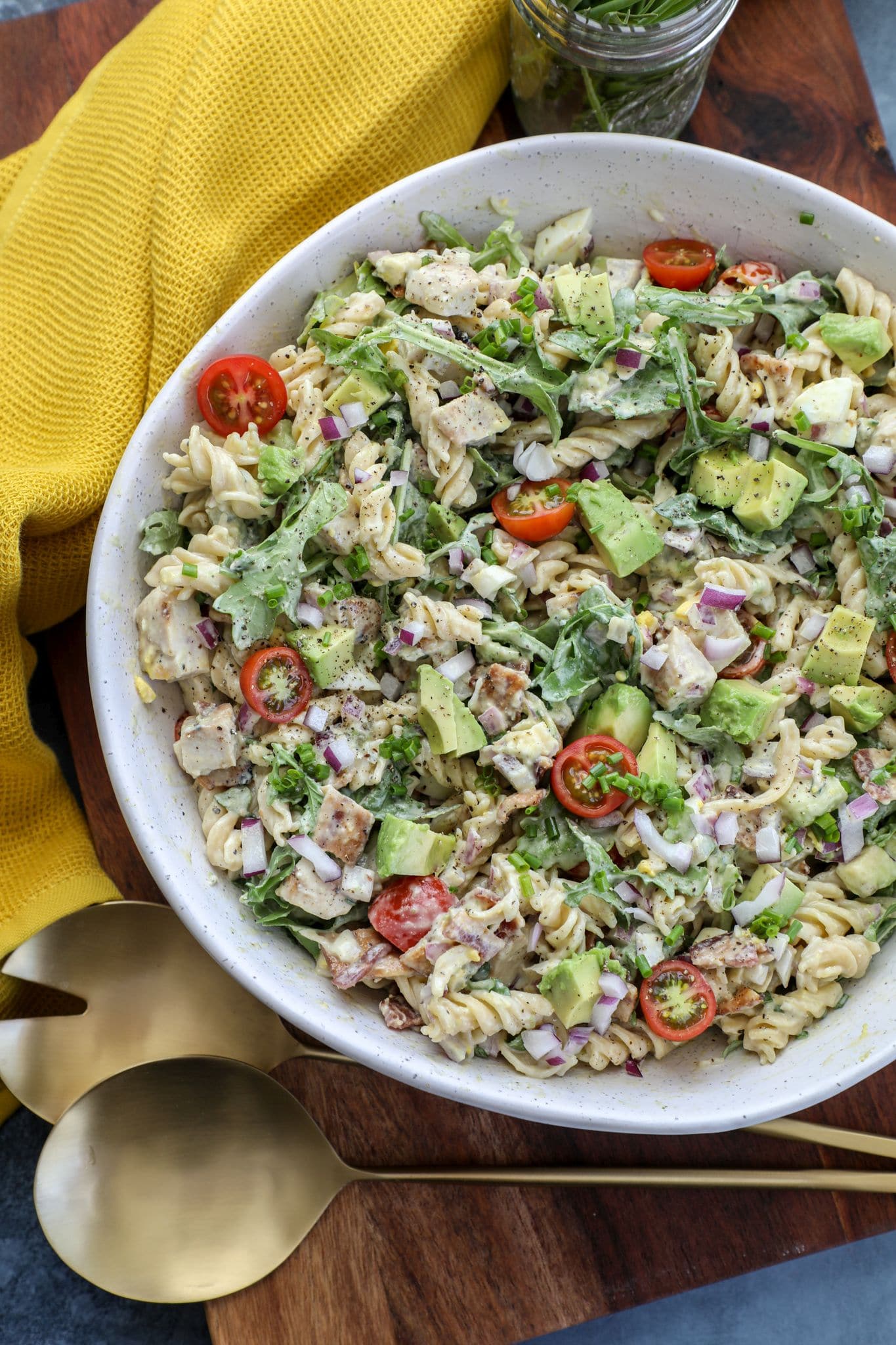 California Cobb Pasta Salad Bonappeteach