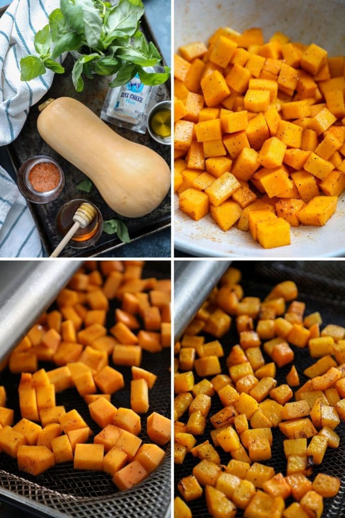 Steps in air frying your butternut squash