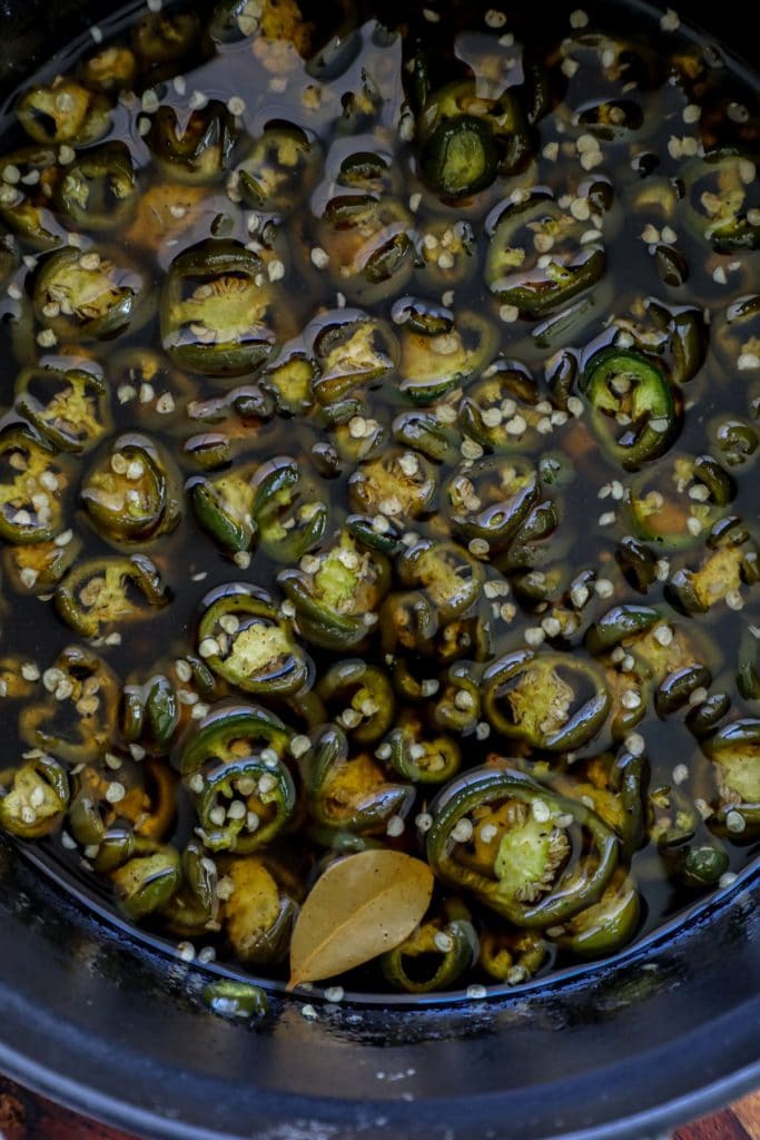 Small Batch Cowboy Candy  in a pot