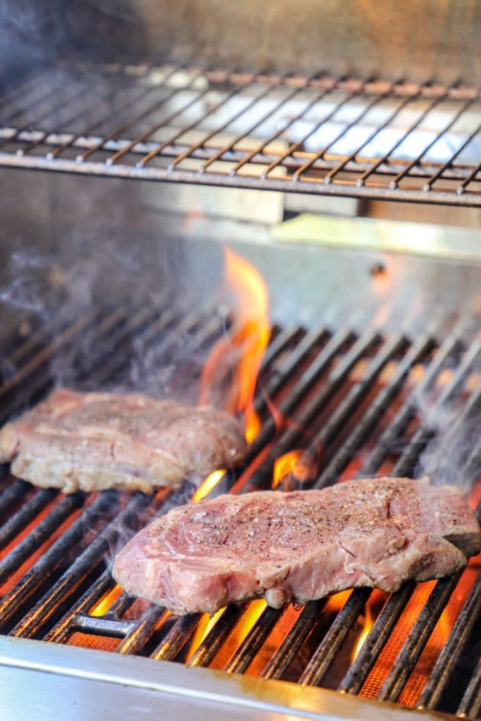 Angus Beef Steak seared on the grill