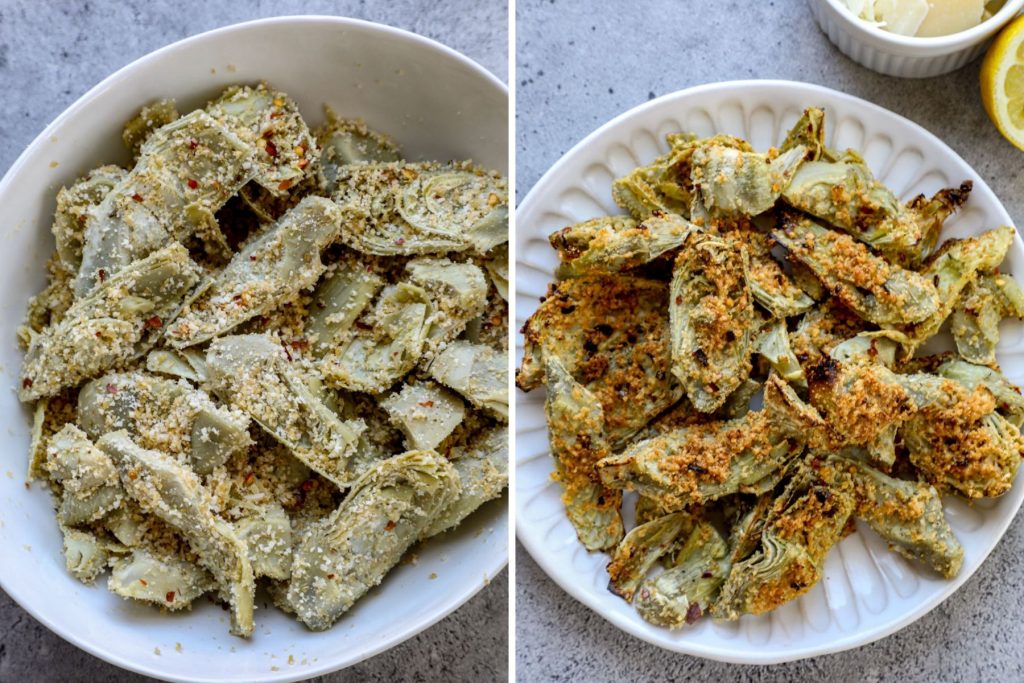 how to make artichoke hearts crispy in the air fryer