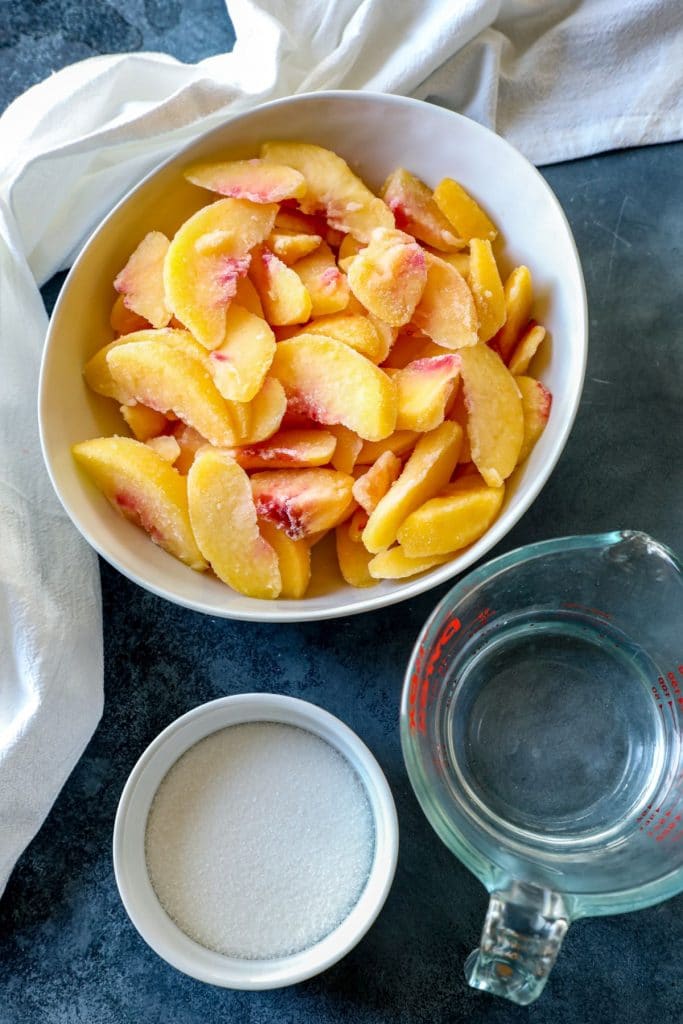 Frozen Peach Bellini ingredients