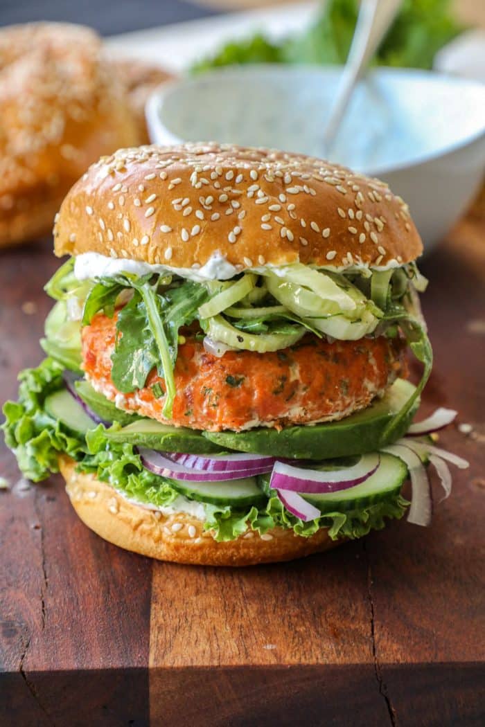 Smoked Salmon Burgers