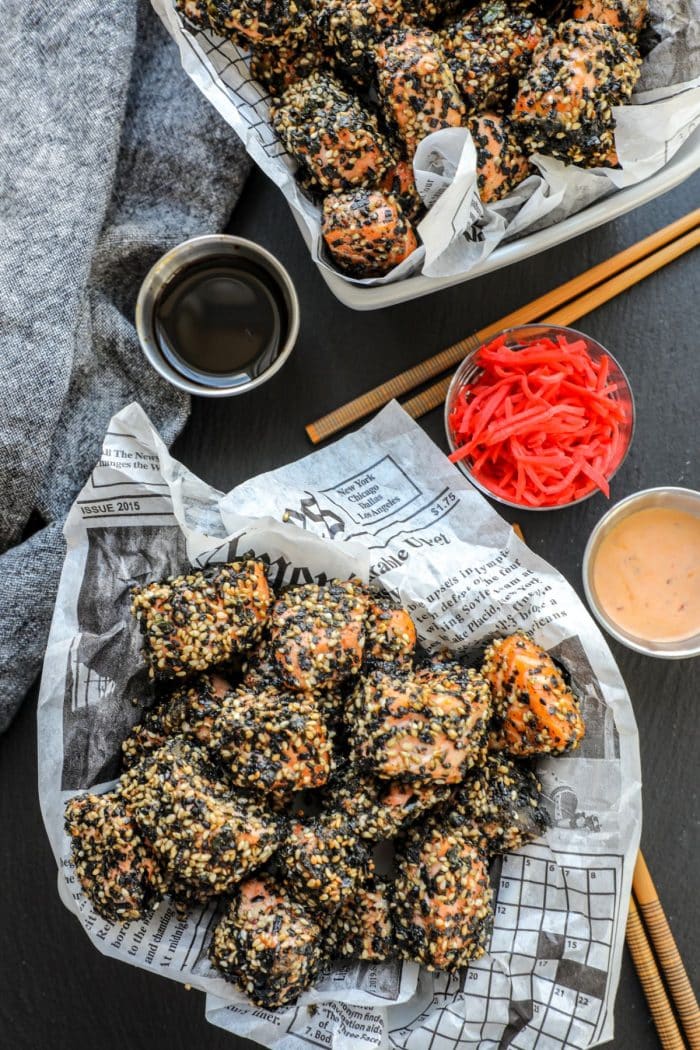 Furikake Salmon Nuggets Recipe