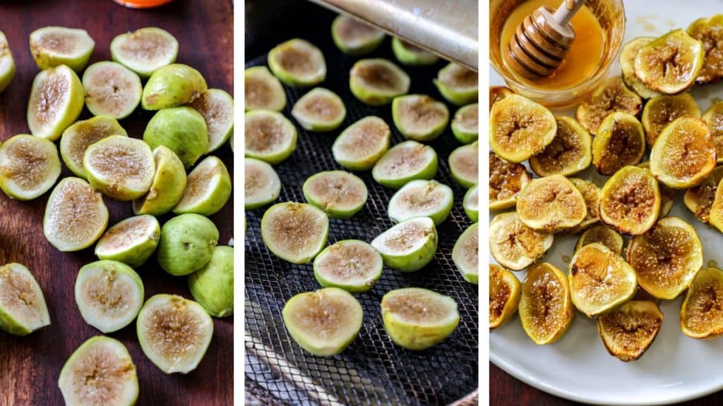 Steps to air frying fresh figs