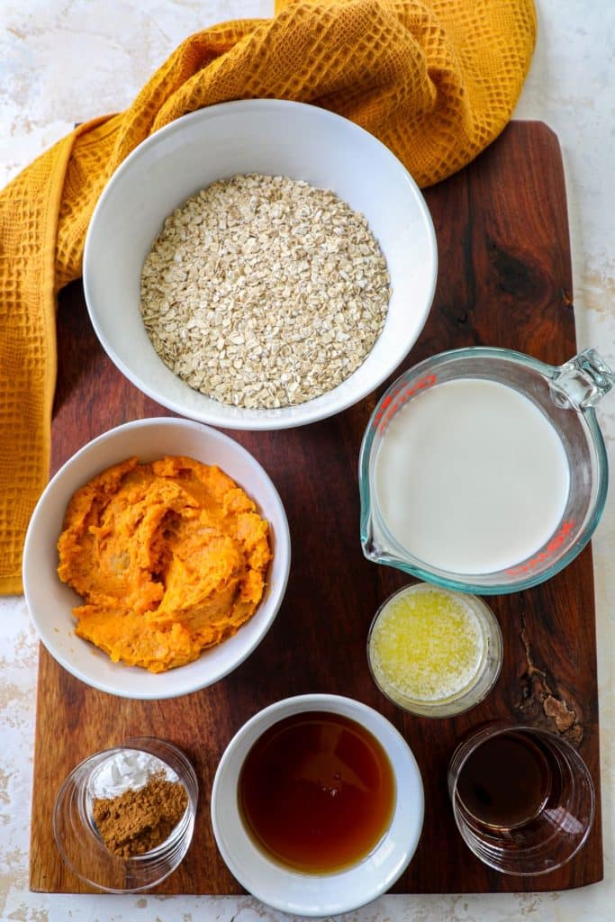 Sweet Potato Baked Oats Ingredients 