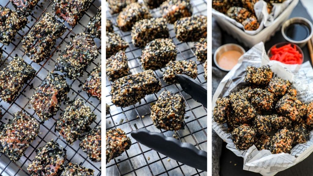 air fried or bake furikake salmon