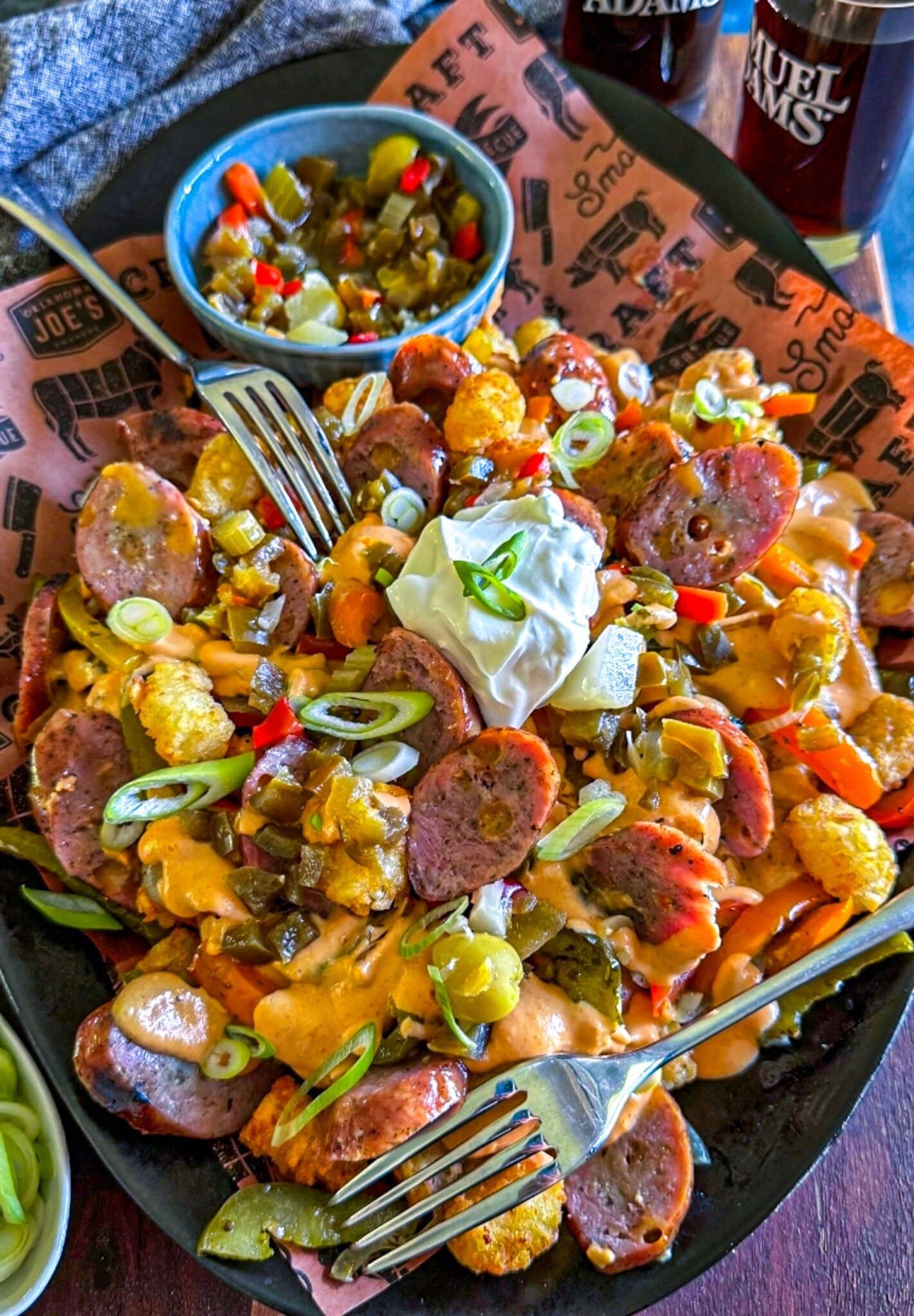 Brats and Tots (Bratwurst Nachos Recipe)