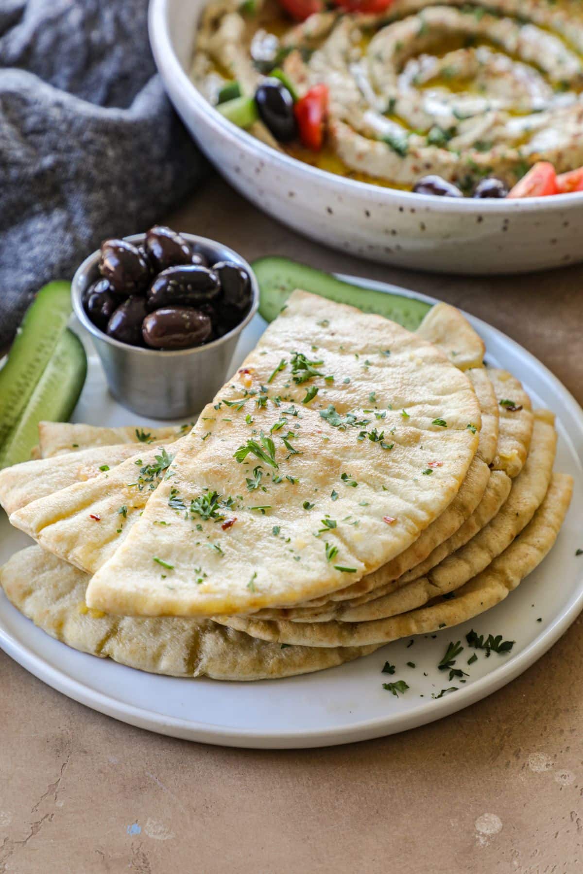 Garlic Pita Bread Recipe - Bonappeteach