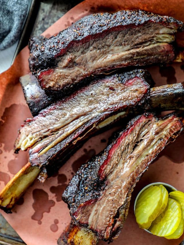 Beef Ribs on the smoker