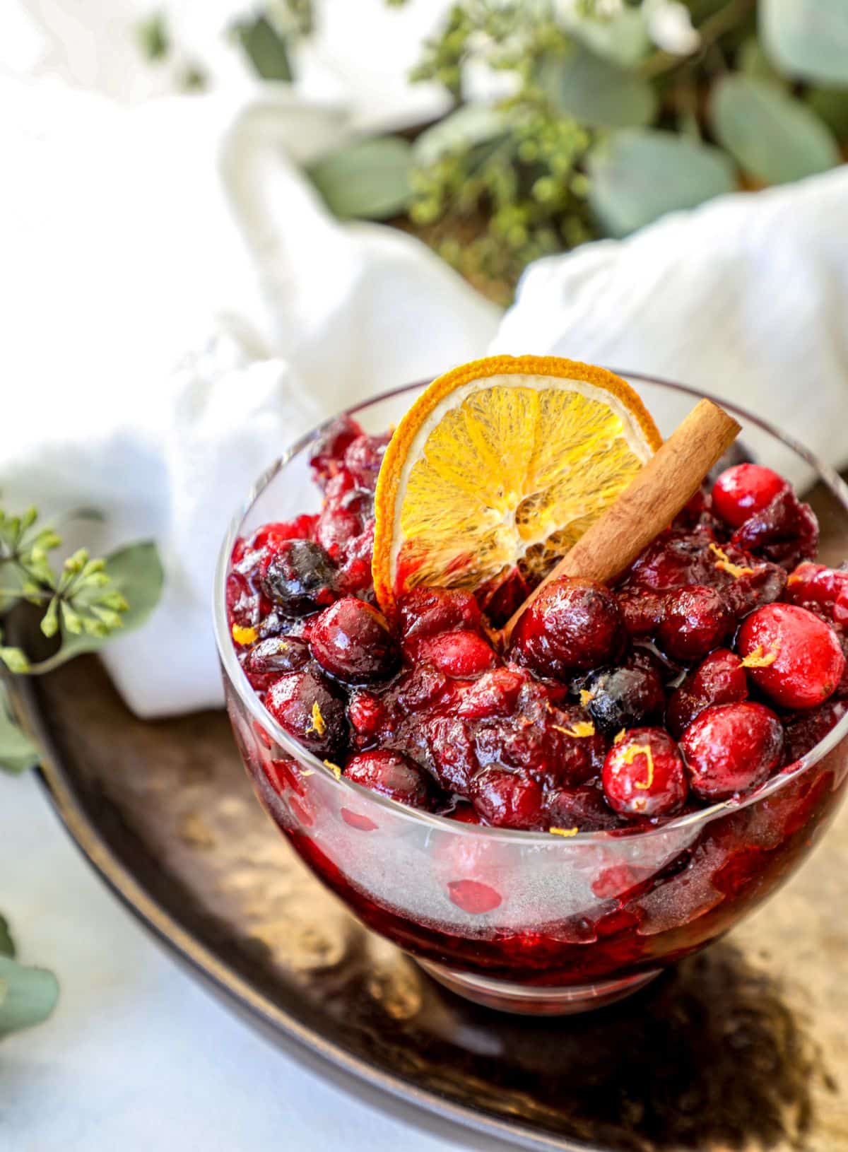 Orange Bourbon Cranberry Sauce