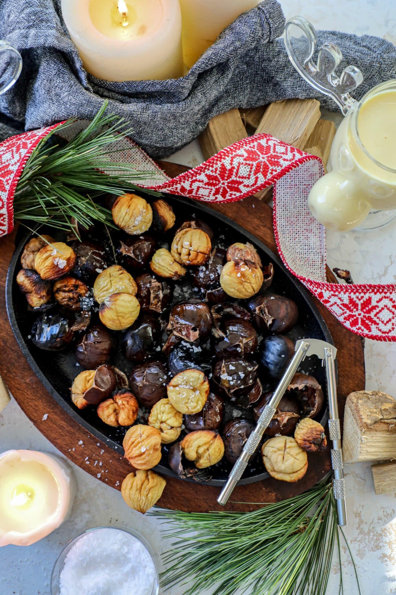 Pan Roasted Chestnuts {With Chestnut Pan or Cast-Iron Skillet) - Italian  Recipe Book