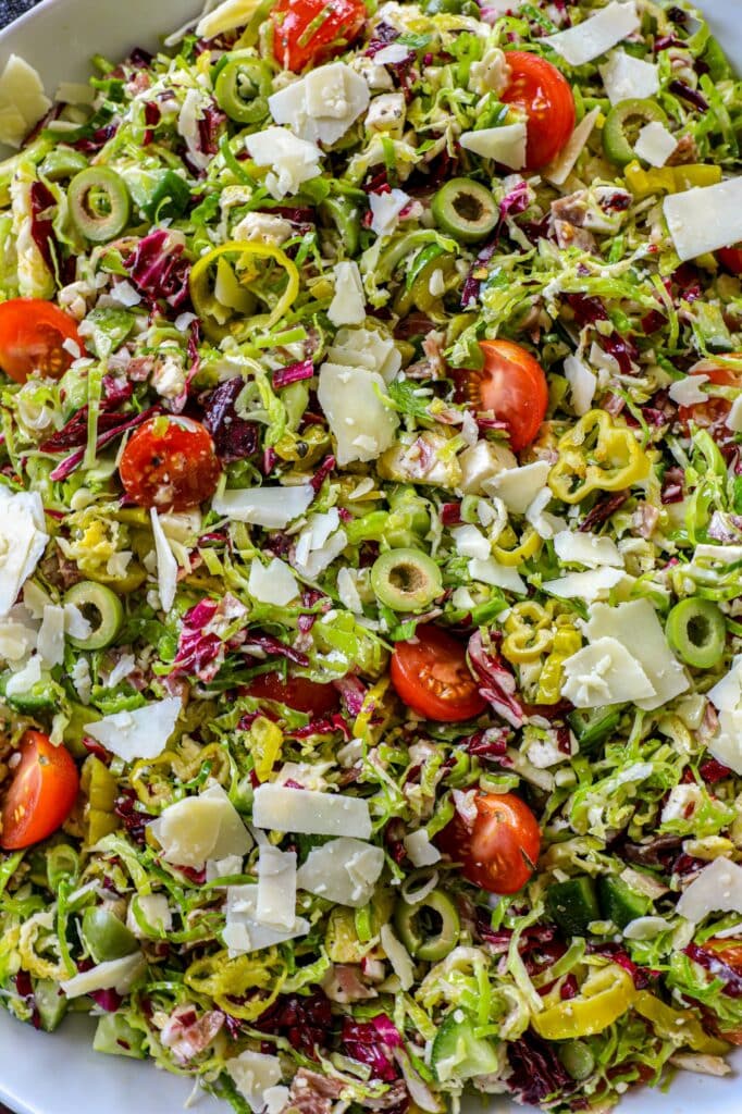 Italian Shredded Brussels Sprout Salad