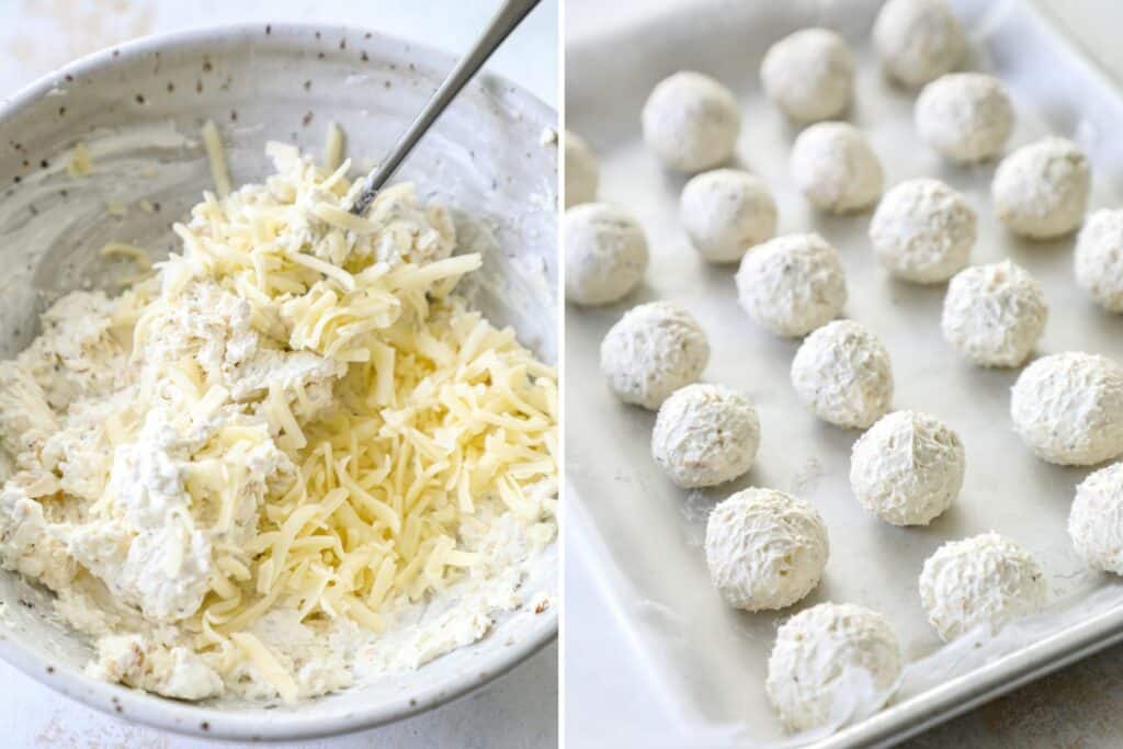 Making cream cheese balls