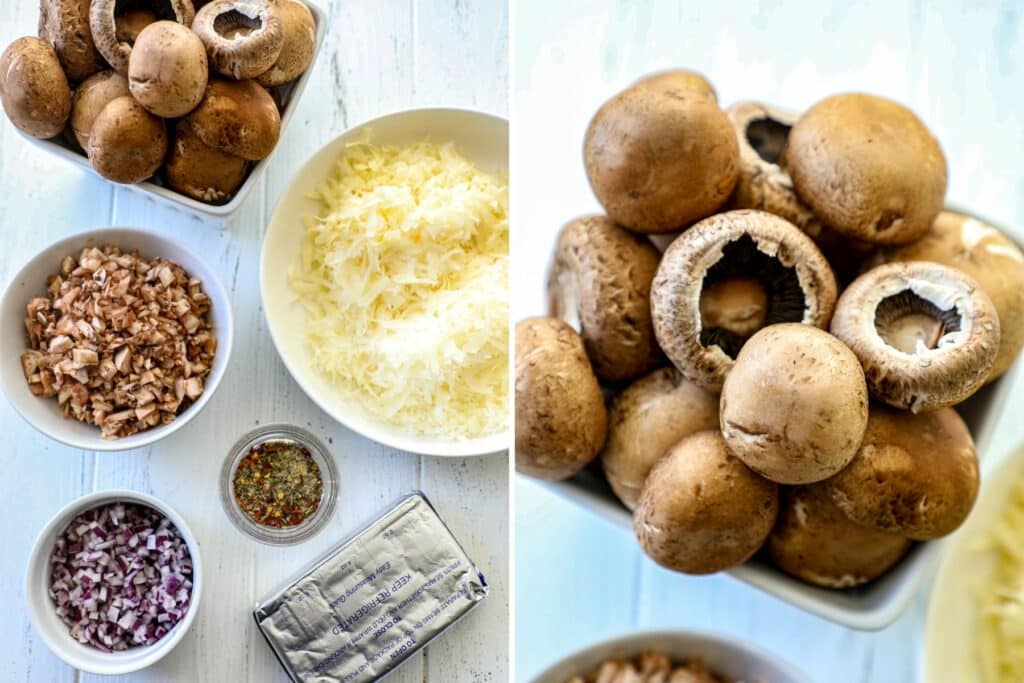 Smoked Stuffed Mushrooms ingredients