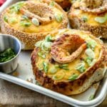 Smoked Chorizo and Egg Bagel Boats