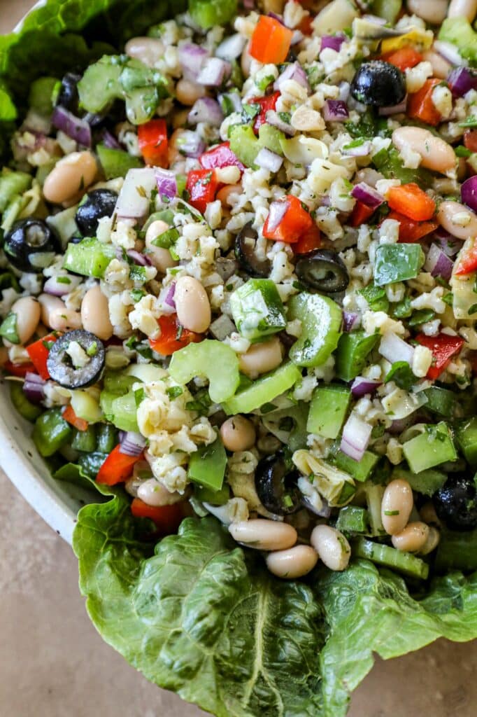 Tuscan Bean Salad With Barley