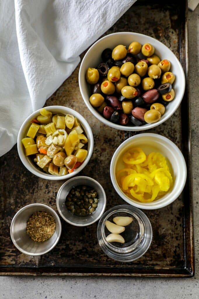 Muffuletta olive salad ingredients 