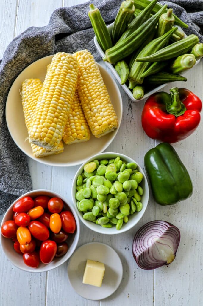 Grilled Succotash Recipe ingredients 