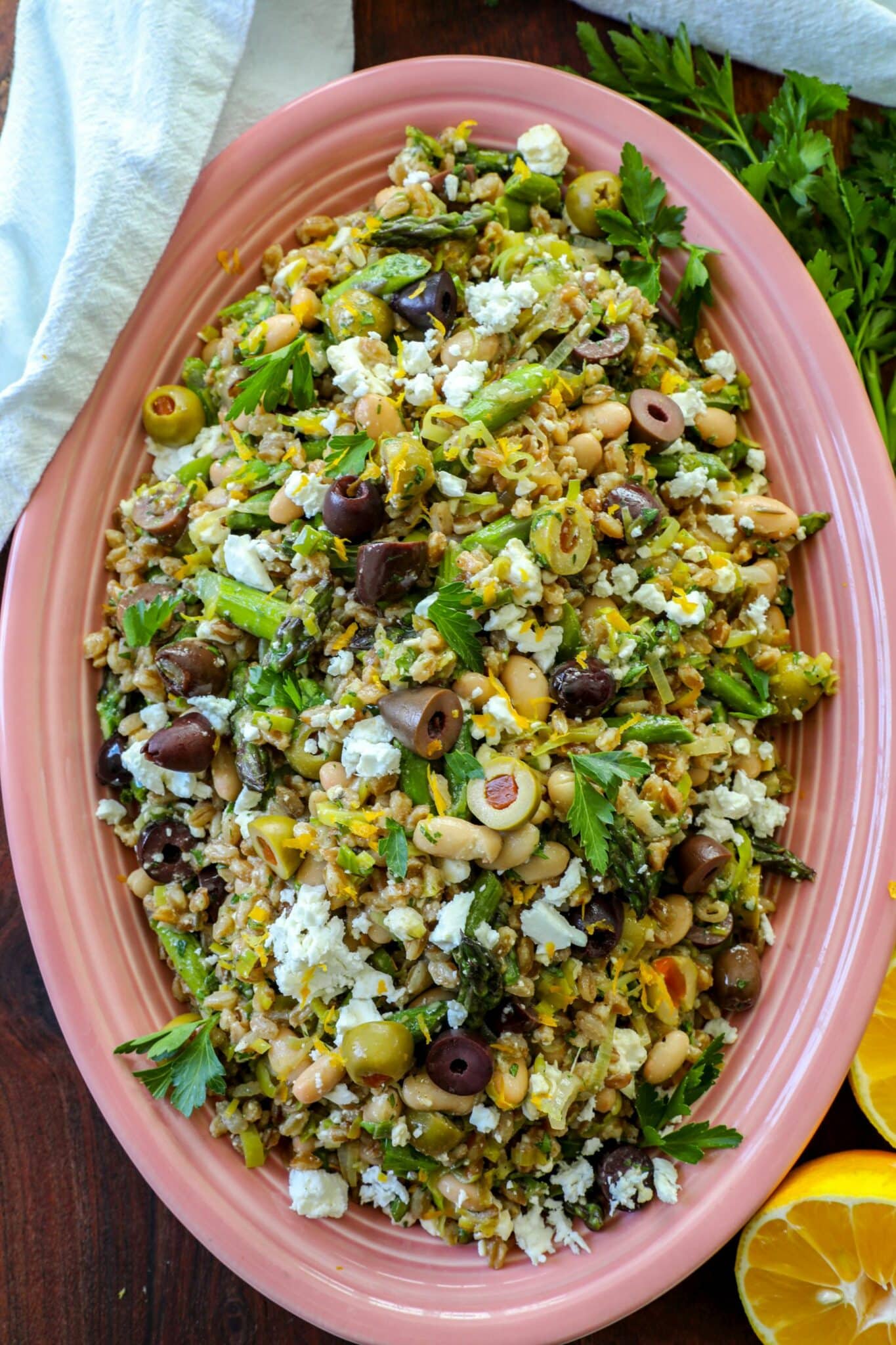 Toasted Farro and Leek Salad Bonappeteach