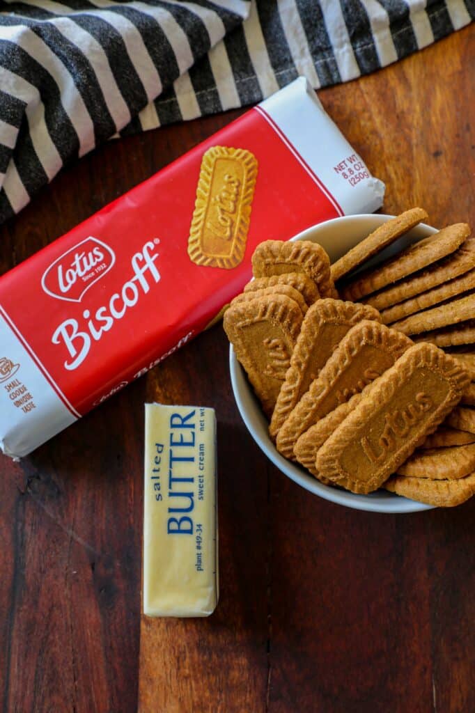 Biscoff Cookie Pie Crust Recipe ingredients 