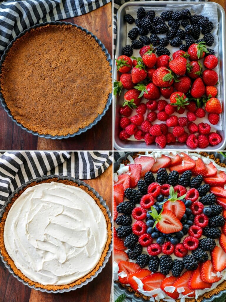 how to make a Biscoff Cookie Fruit Pizza