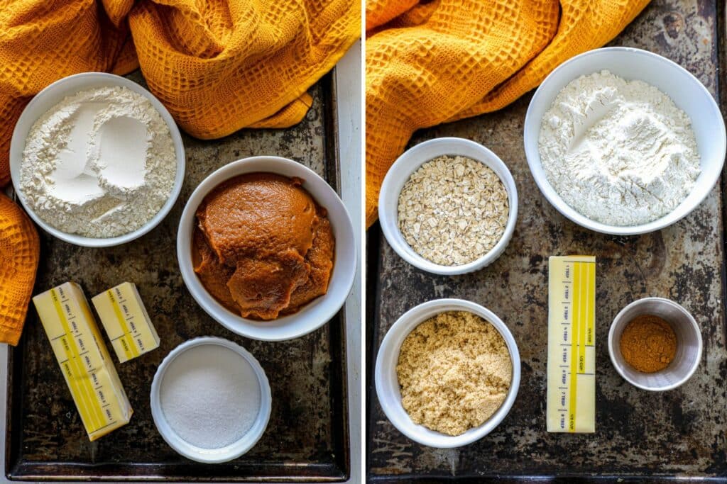 Ingredients for Pumpkin Butter Bars Recipe