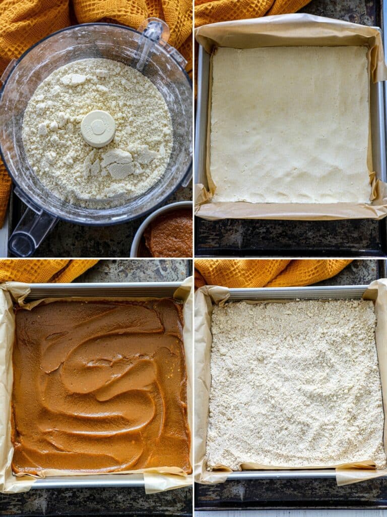 Making the Pumpkin Butter Bars Recipe in step by step photos.
