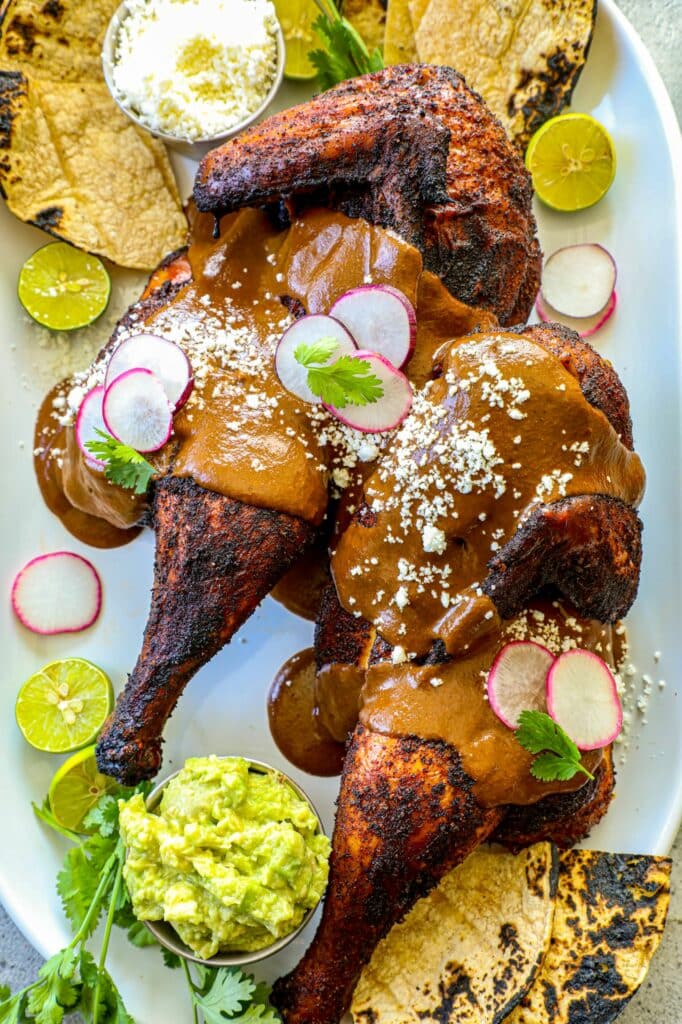 Grilled Chicken With Mole Sauce