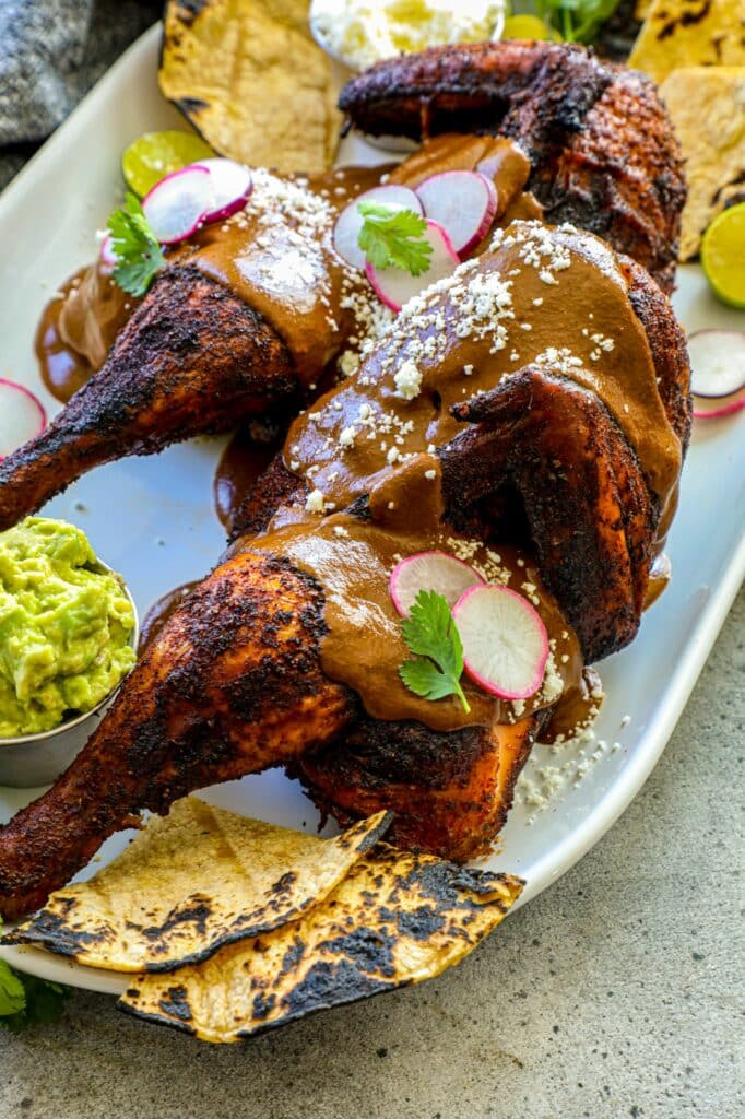Grilled Chicken With Mole Sauce 