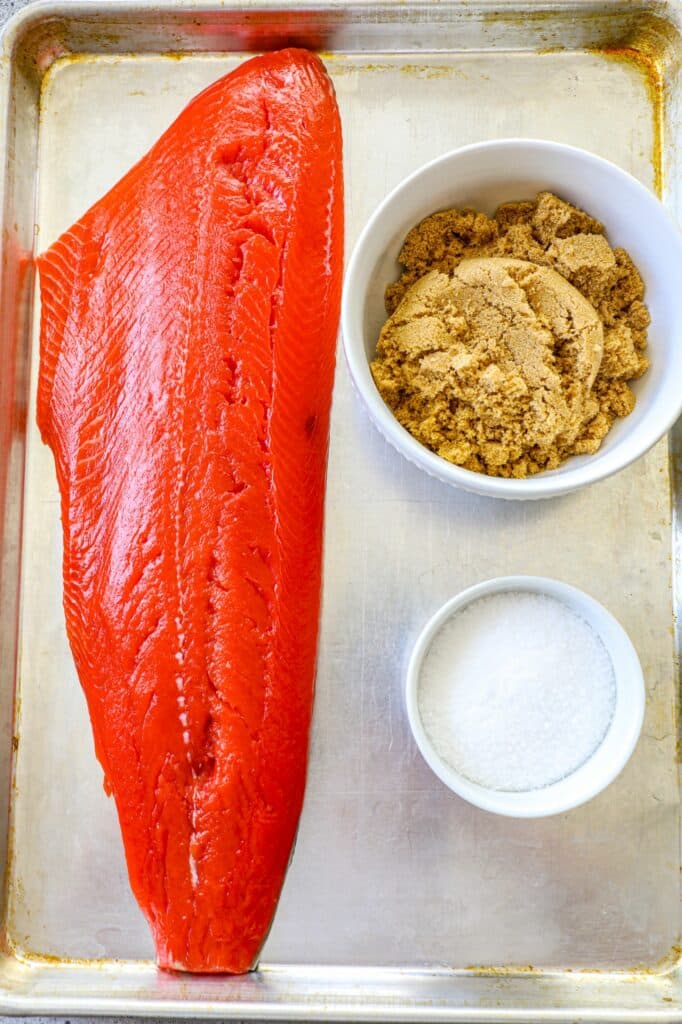 Hot Smoked Salmon Recipe ingredients